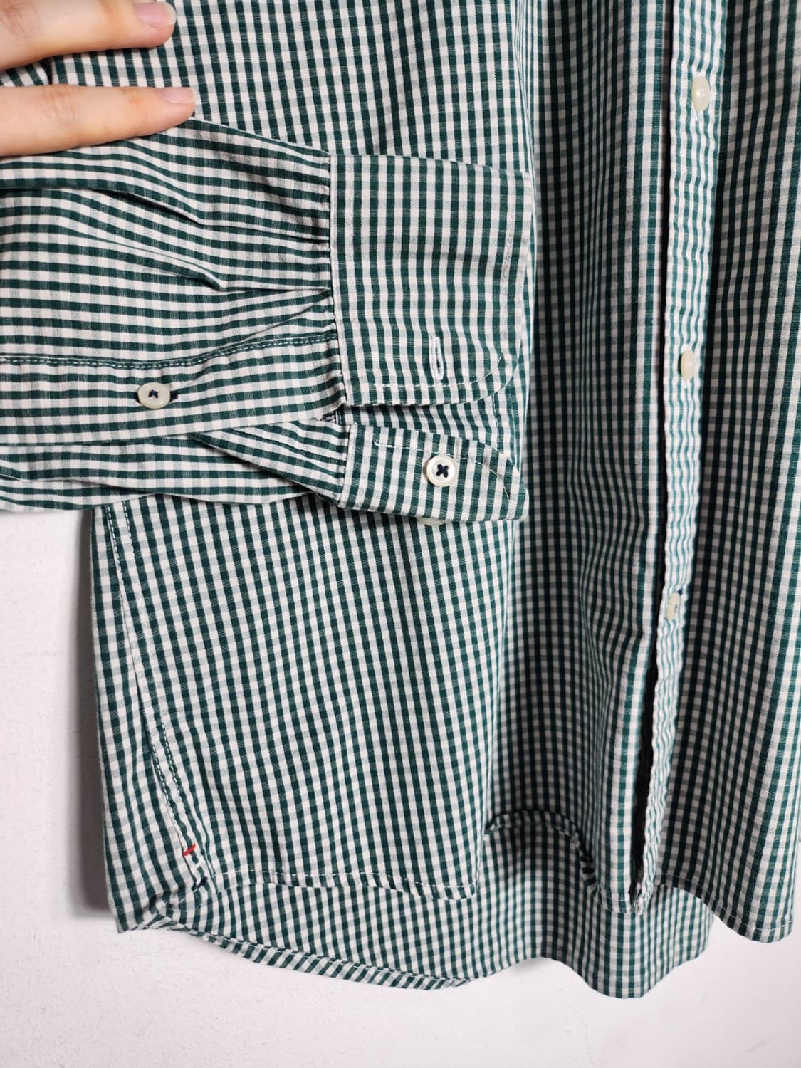 M 타미힐피거 깅엄체크 슬림 핏 셔츠 상품이미지6