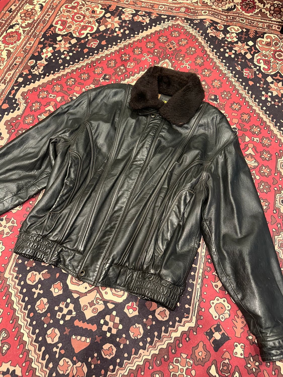 ( L-XL ) 가죽자켓 레더자켓 봄버자켓 양가죽 소가죽 a2가죽자켓 상품이미지6
