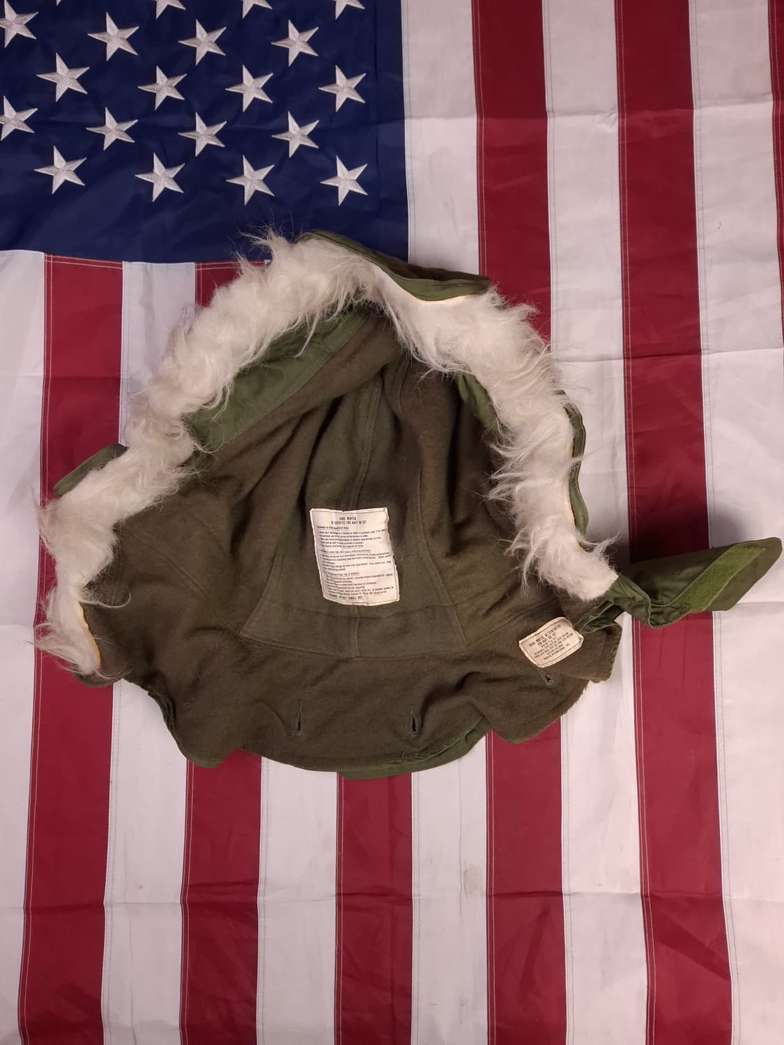 새제품 오리지날 미군 M-65피쉬테일 개파카 스몰 풀셋트 상품이미지2