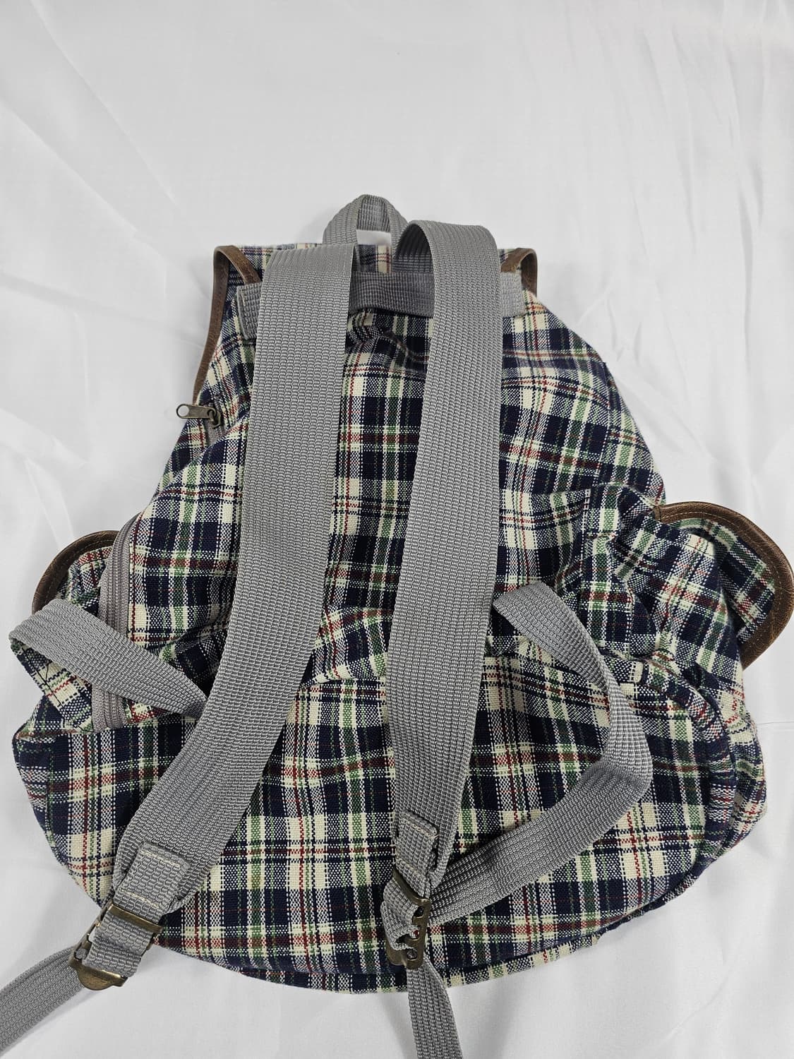 빈티지체크백팩 상품이미지3