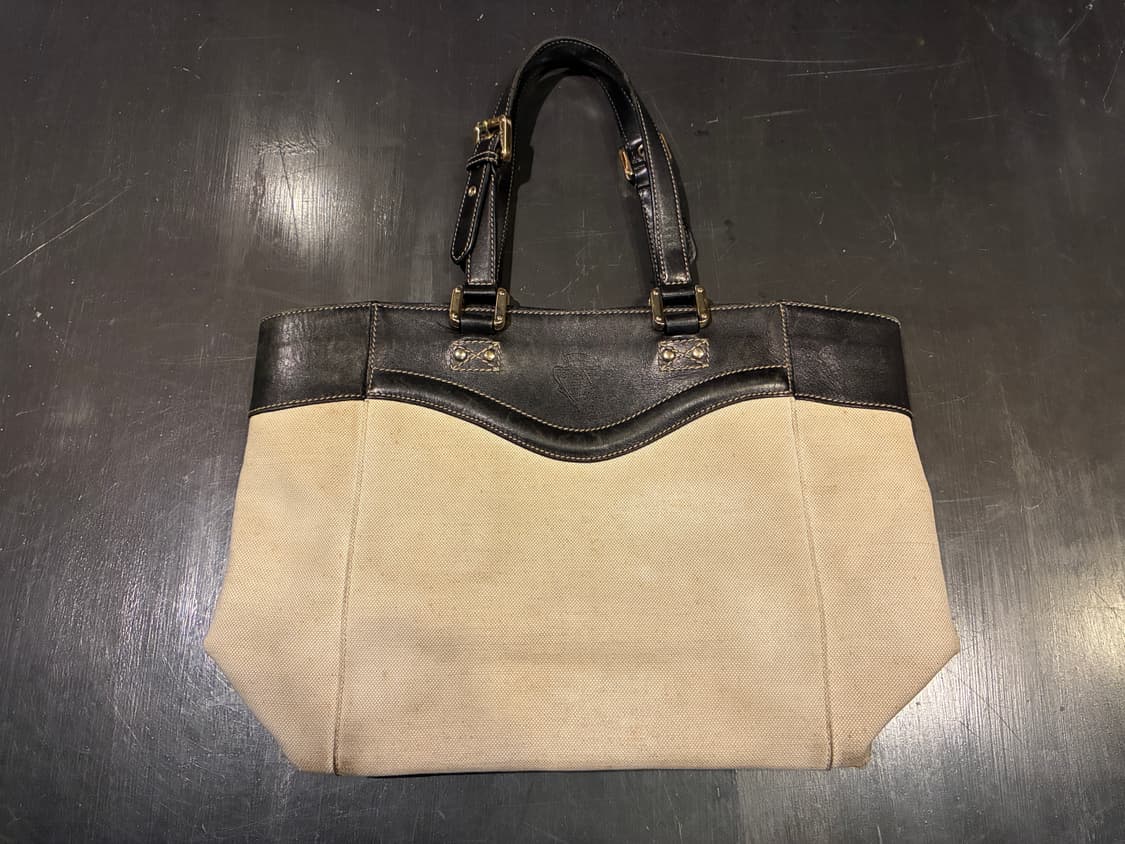 구찌 캔버스 가죽 토트백 숄더백 상품이미지1