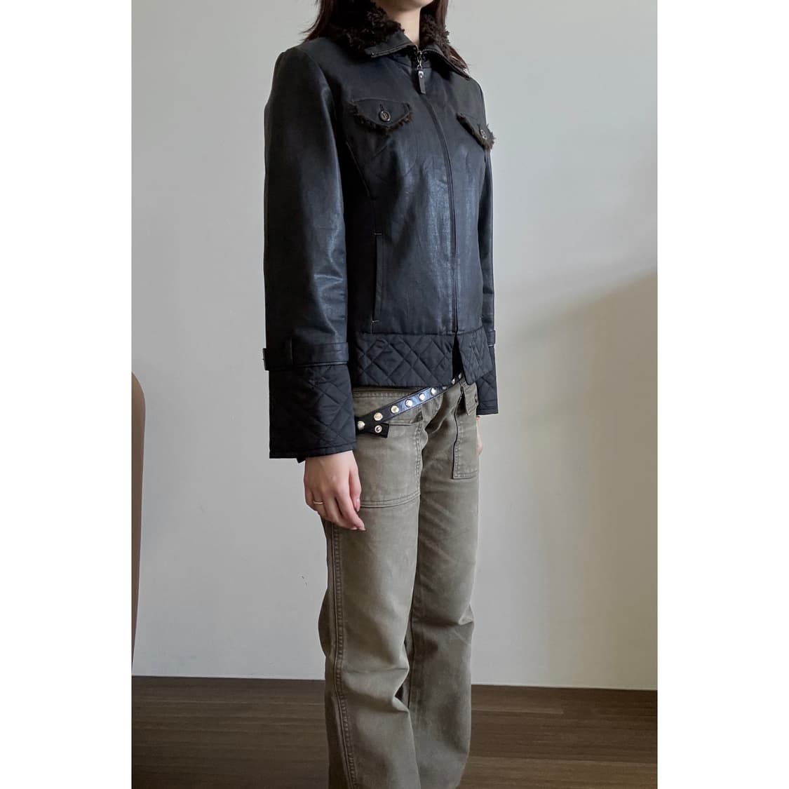 Fur Trimming Jacket 상품이미지2