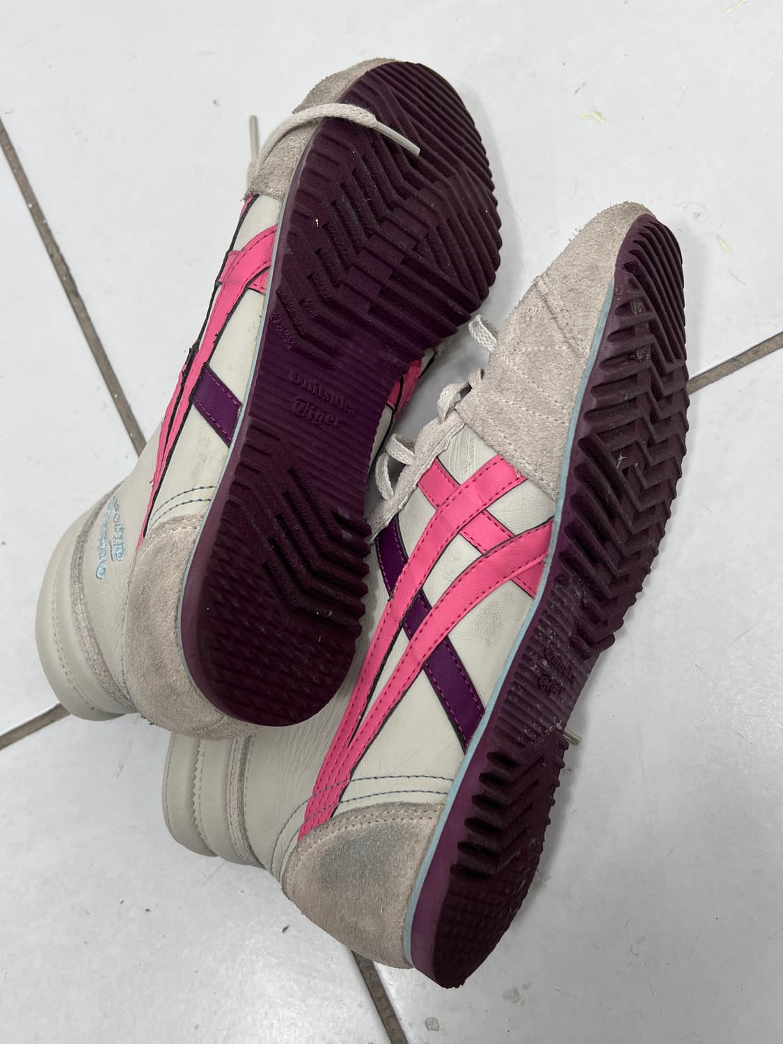 pink purpe line half shoes 상품이미지3