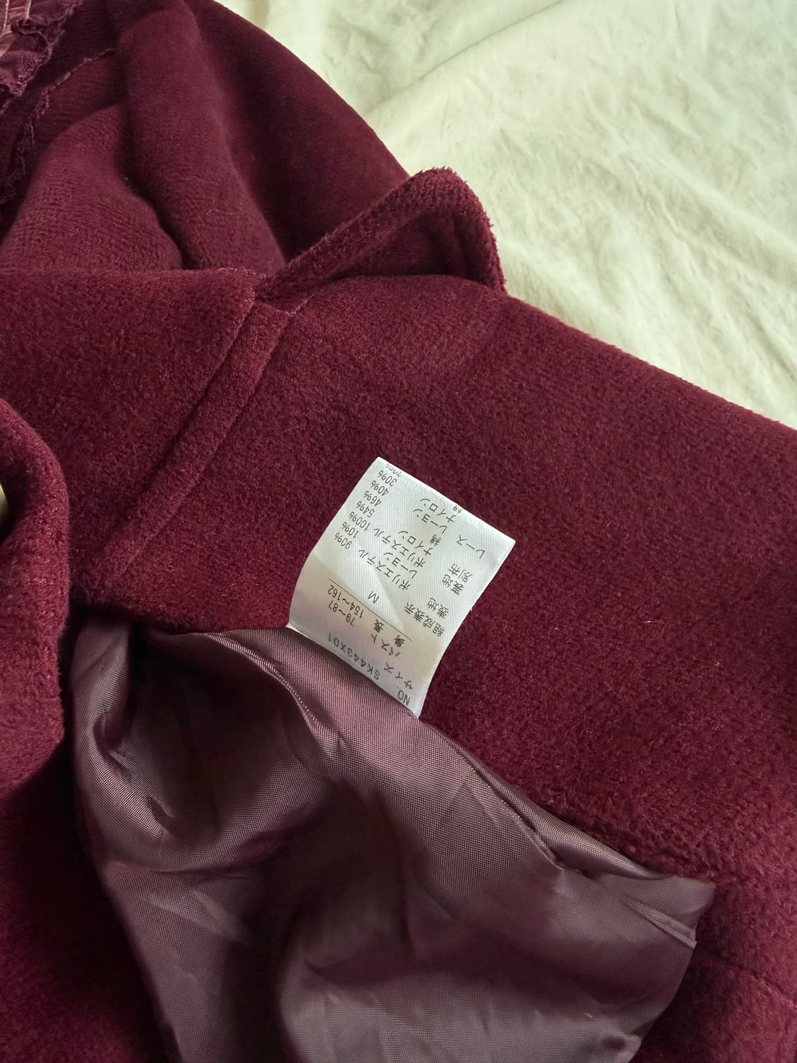 엑시즈팜 고스로리 버건디 하프코트 상품이미지8