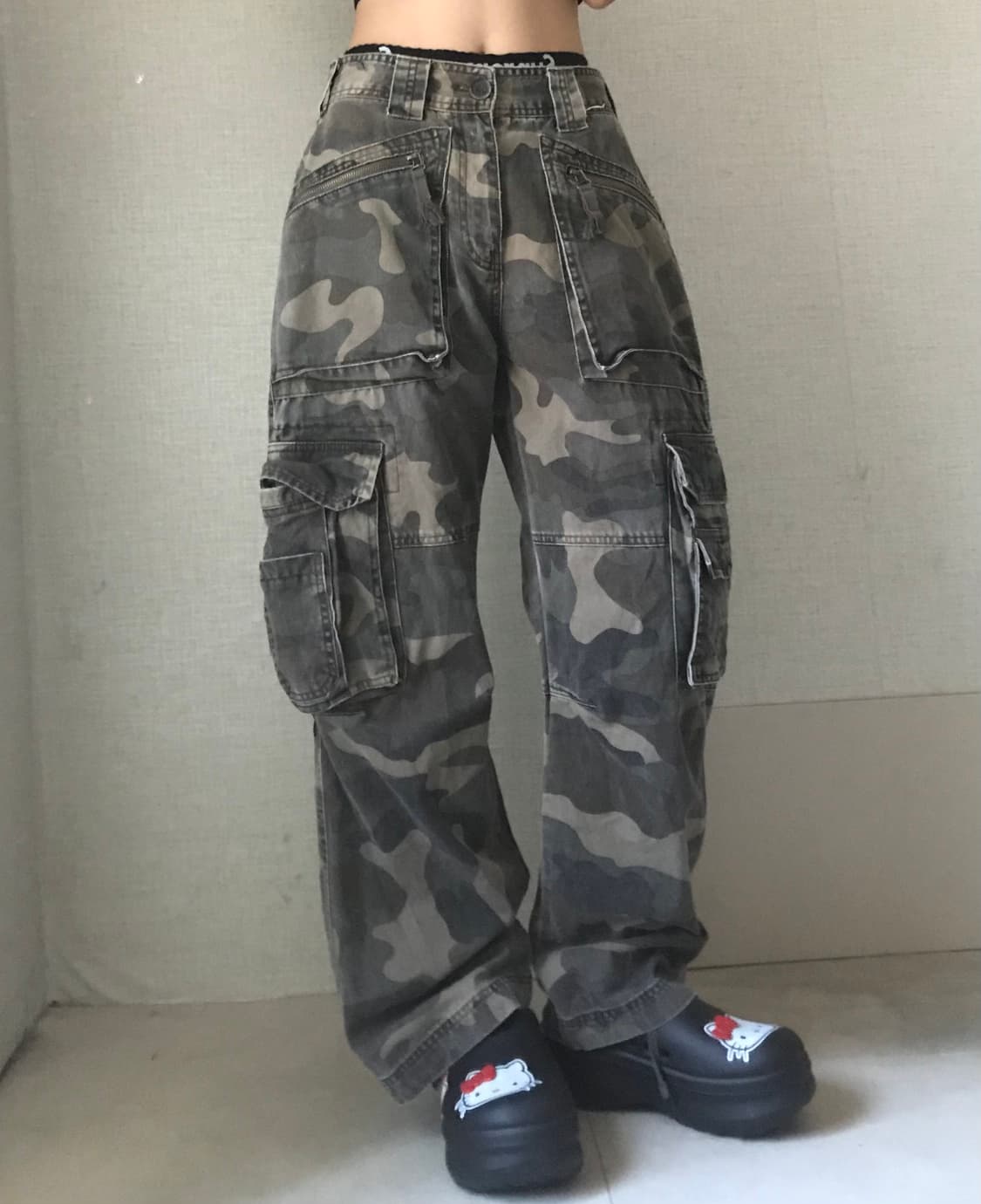 와이드핏 카모 카고팬츠 상품이미지2