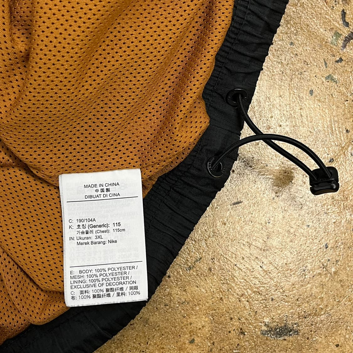 [정품/3XL] 조던 점프맨 후드 바람막이 자켓 브라운 블랙 b8 상품이미지7