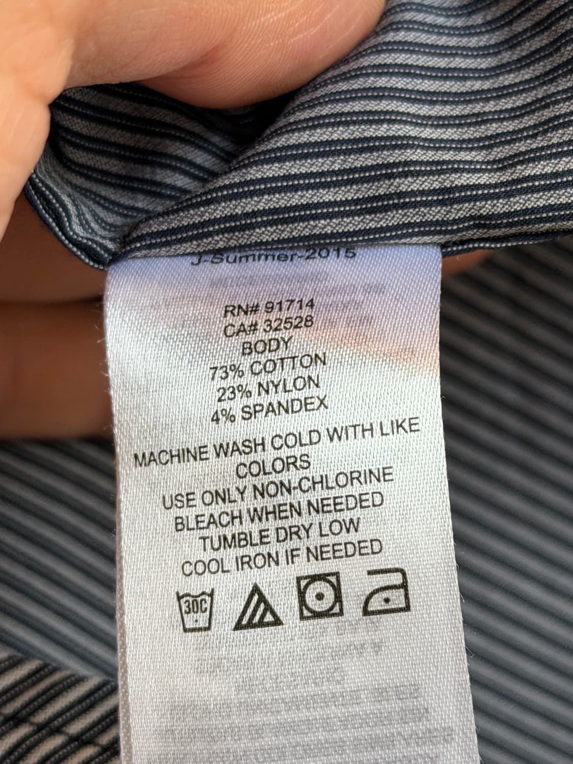 Armani Exchange 스트라이프 슬림 셔츠 M 상품이미지5