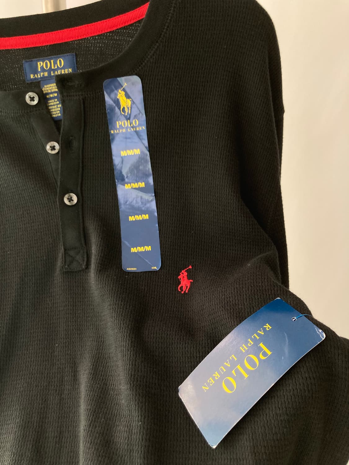 미착용) 정품 남성 폴로 랄프로렌 와플 긴팔 니트 티셔츠 상품이미지7