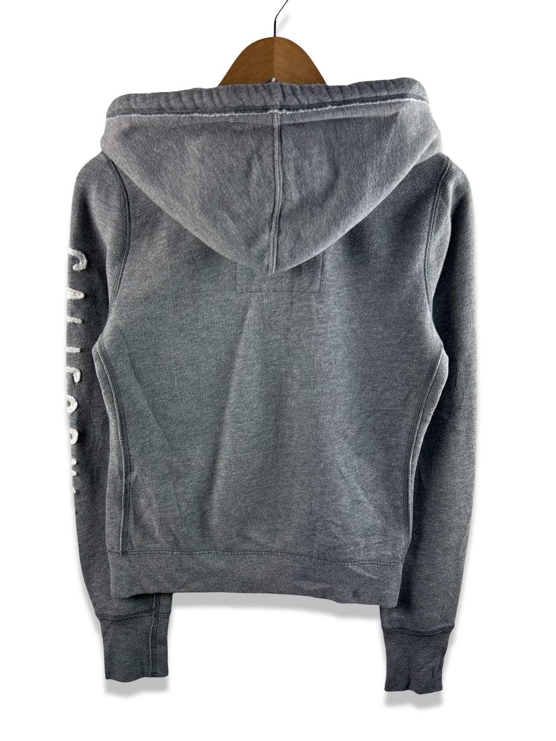 홀리스터 그레이 사이드로고 후드집업2409 상품이미지2