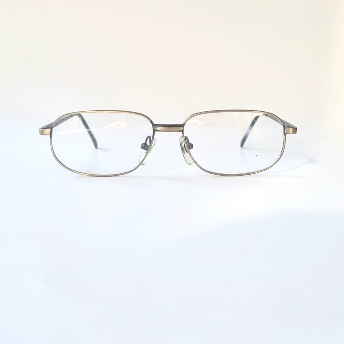 데드스탁 빈티지 무드 앤틱 골드 사각 메탈 안경테 433 상품이미지2