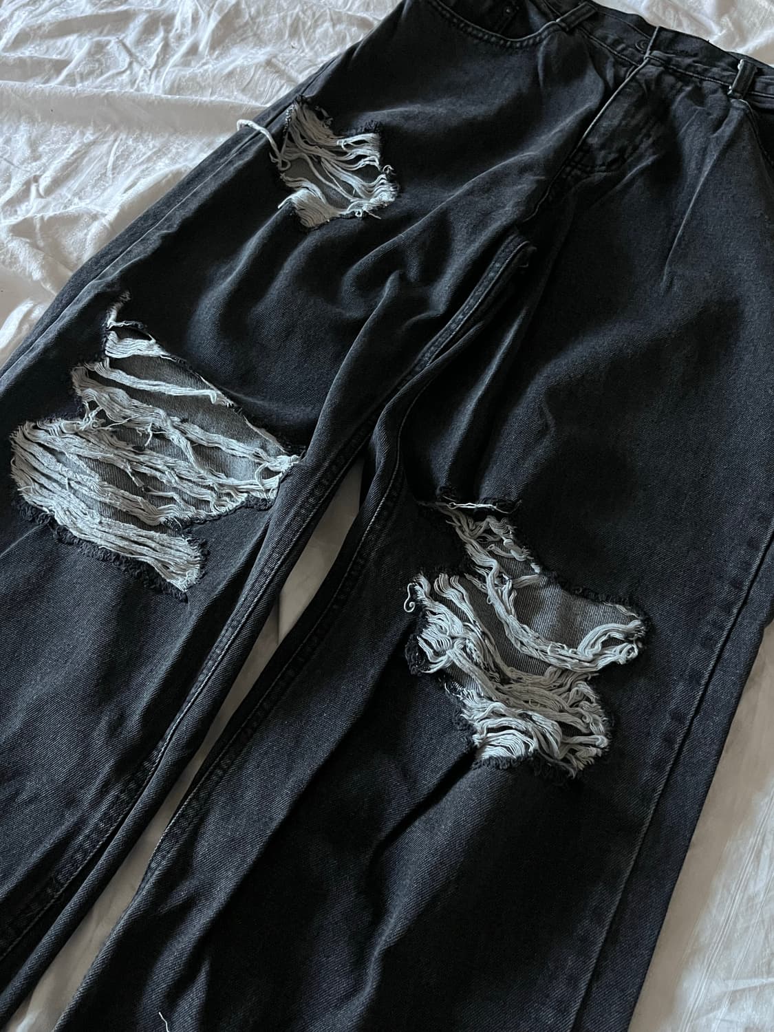 Distressed Baggy Denim Jeans 상품이미지2