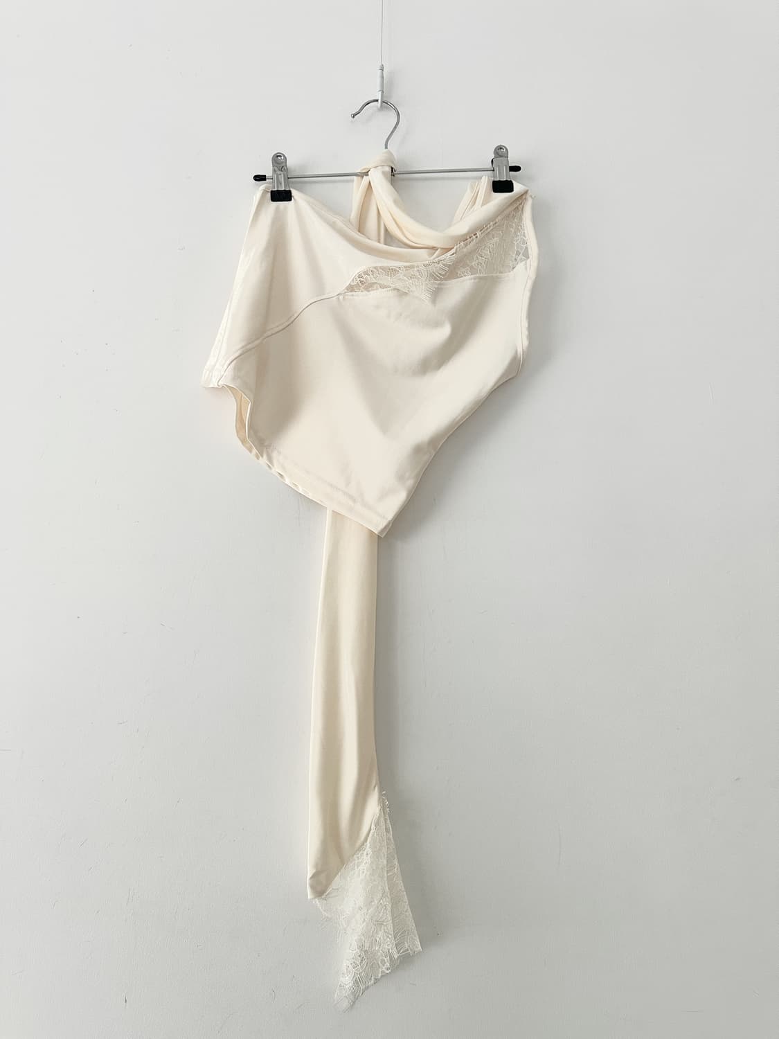 Lace slit halter neck sleeveless / ivory 상품이미지4