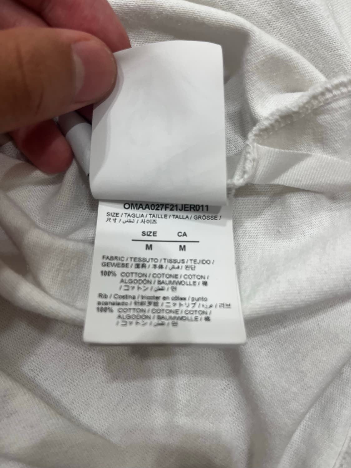 오프화이트 카라바지오 티셔츠 상품이미지7