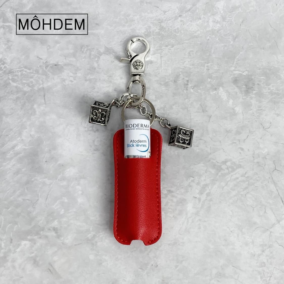 [Unsex] 립밤 케이스 크롬주사위 키링 열쇠고리 상품이미지8