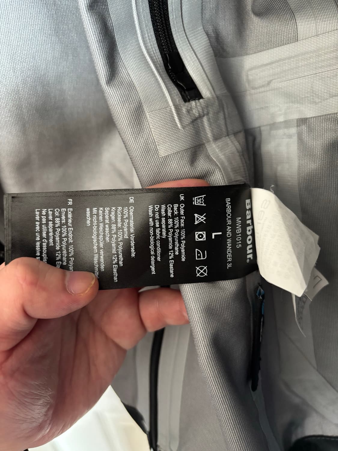 [L] 바버 앤드원더 3L 자켓 블랙 상품이미지4