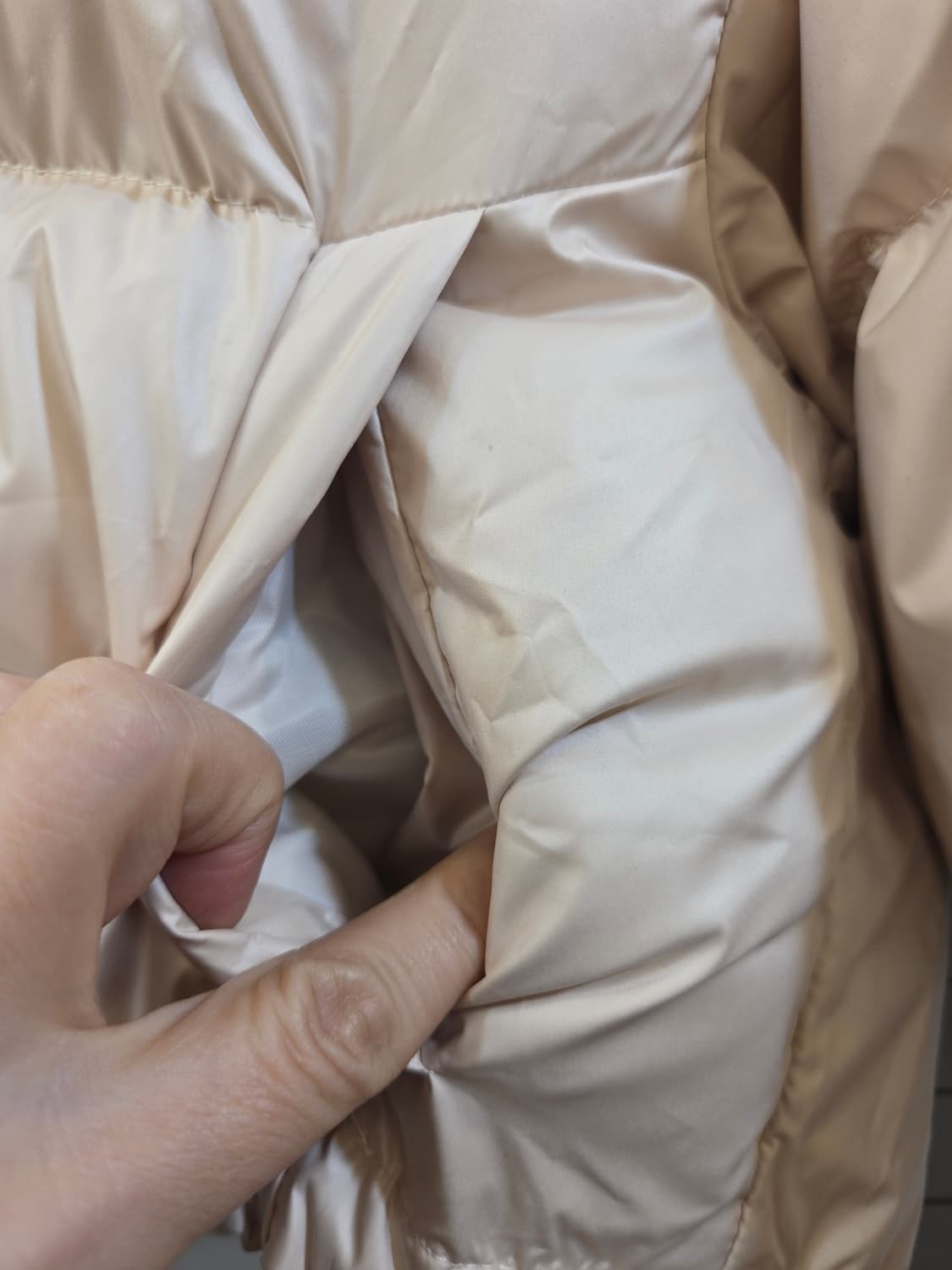 아이보리 크롭 패딩 점퍼 상품이미지4