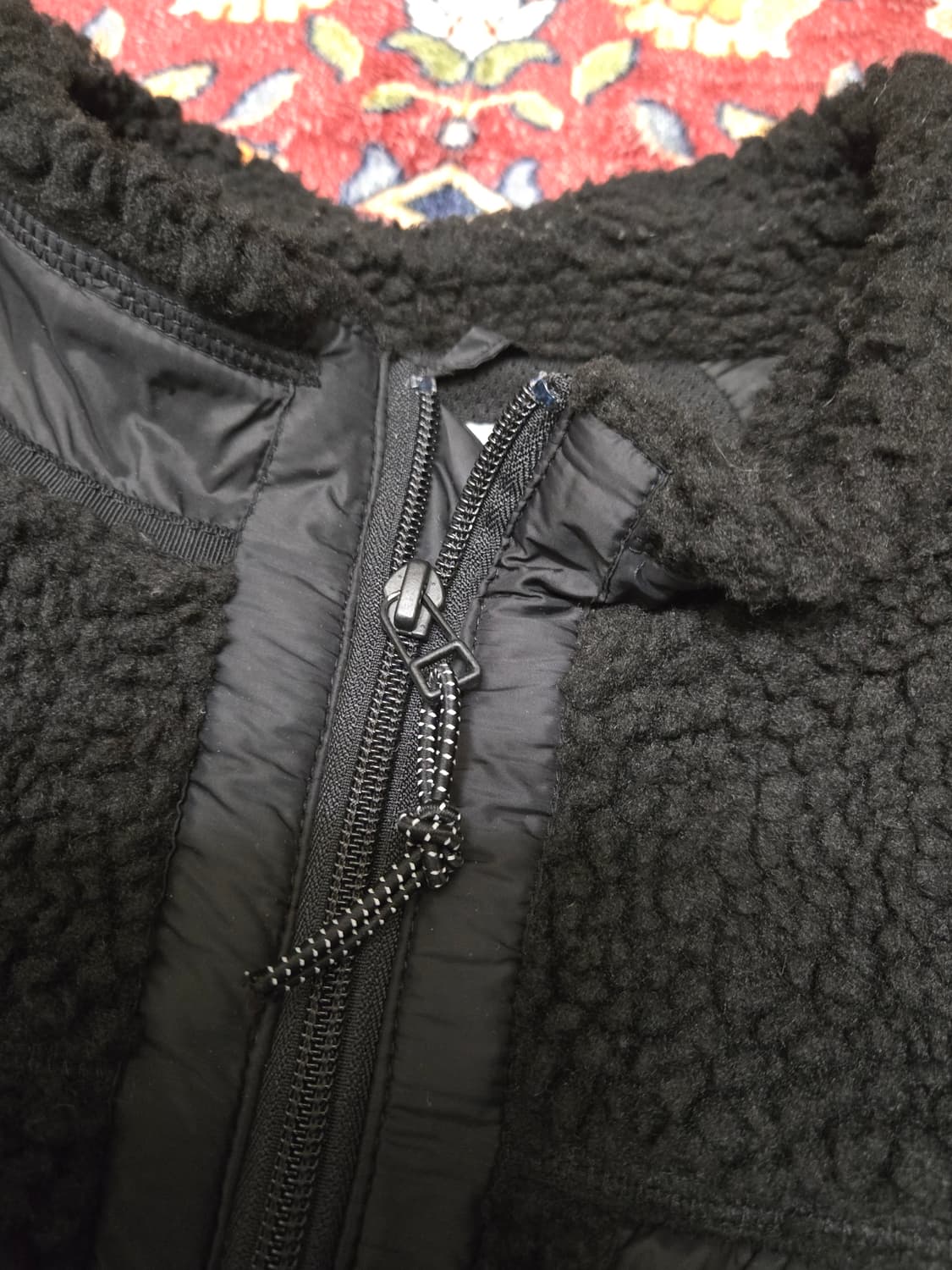 칼하트 프린티스 라이너 헤비 플리스 자켓 M - 블랙 상품이미지4