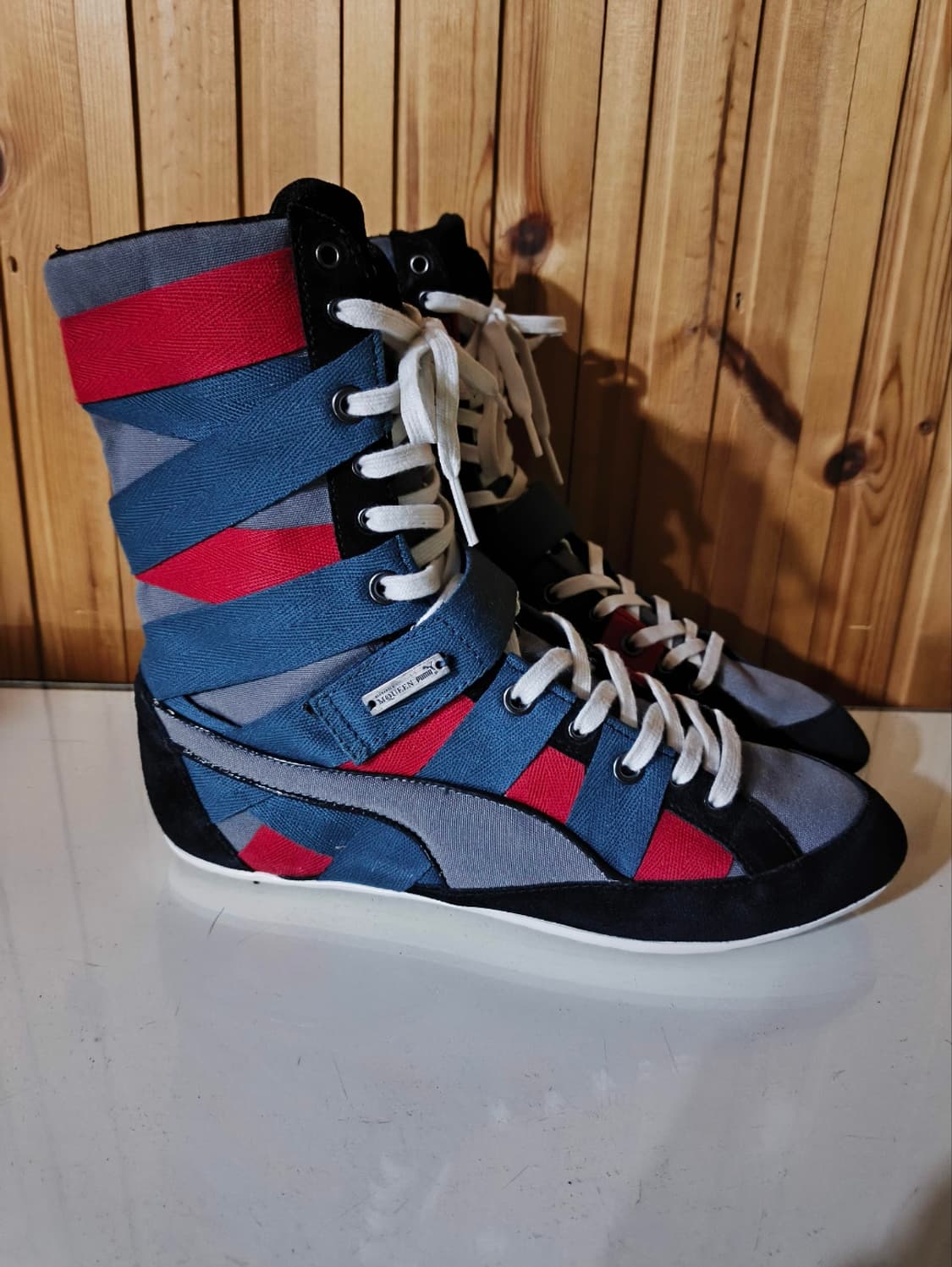 240mm 푸마 x 알렉산더맥퀸 컷맨하이 붕대 스니커즈 상품이미지1