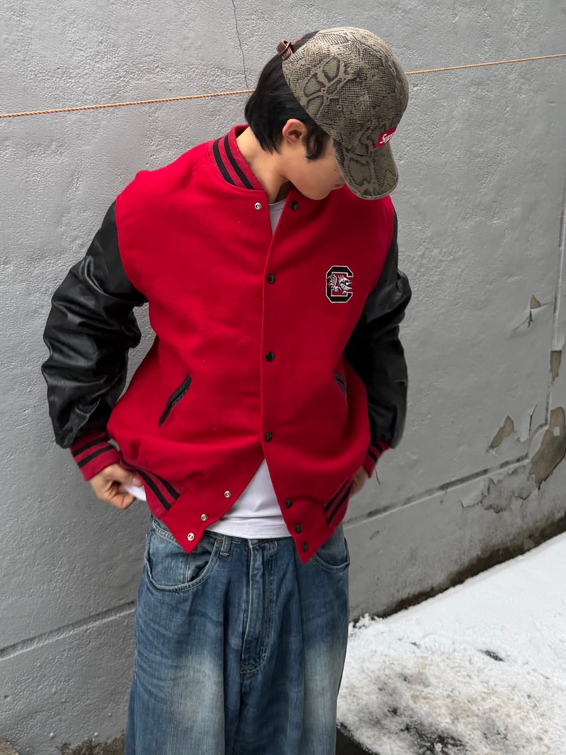 빈티지 바시티 자켓 상품이미지3