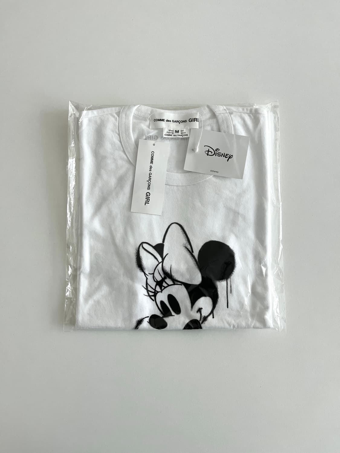 꼼데가르송걸 디즈니 미니마우스 티셔츠 M 상품이미지1