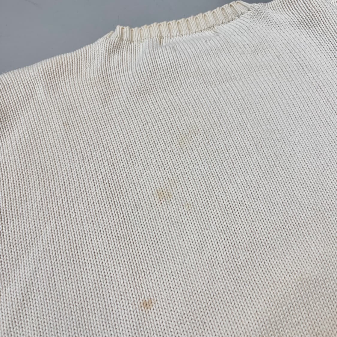 폴로 90s 포니 아이보리 오버핏 니트 상품이미지5