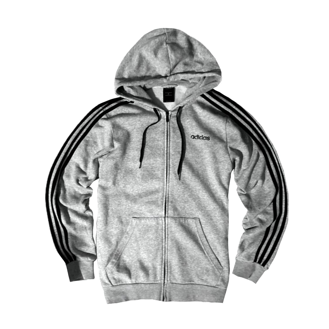 아디다스 그레이 블랙 후드집업 상품이미지1