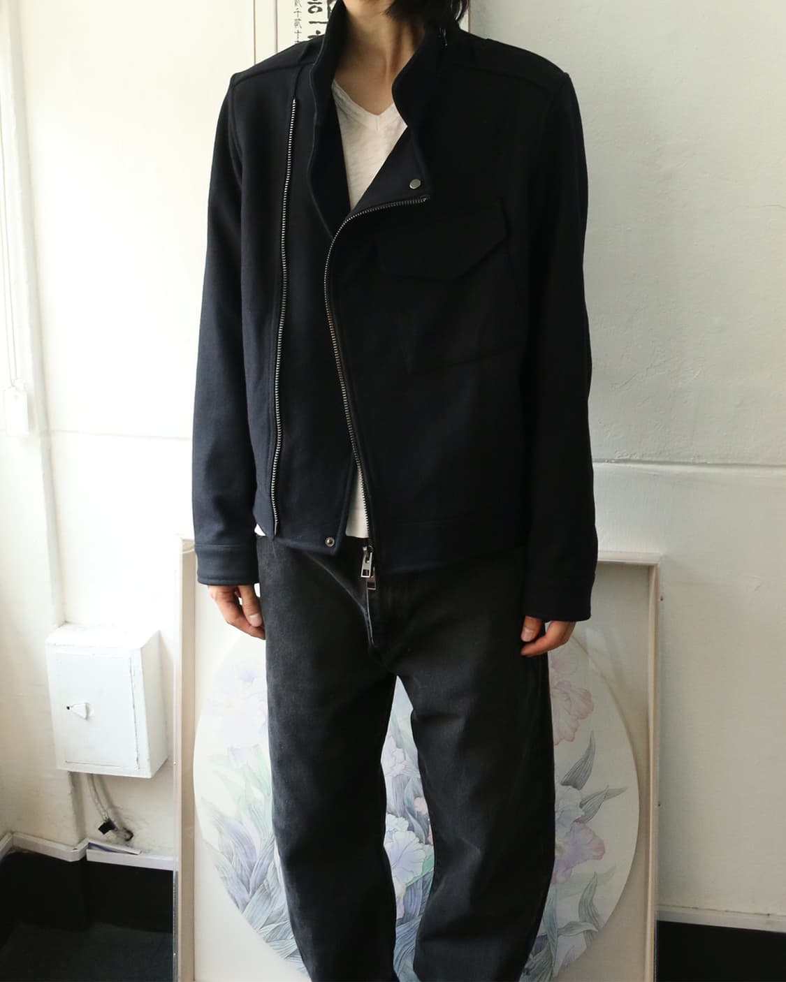 올세인츠 사선 울 집업 자켓  상품이미지3