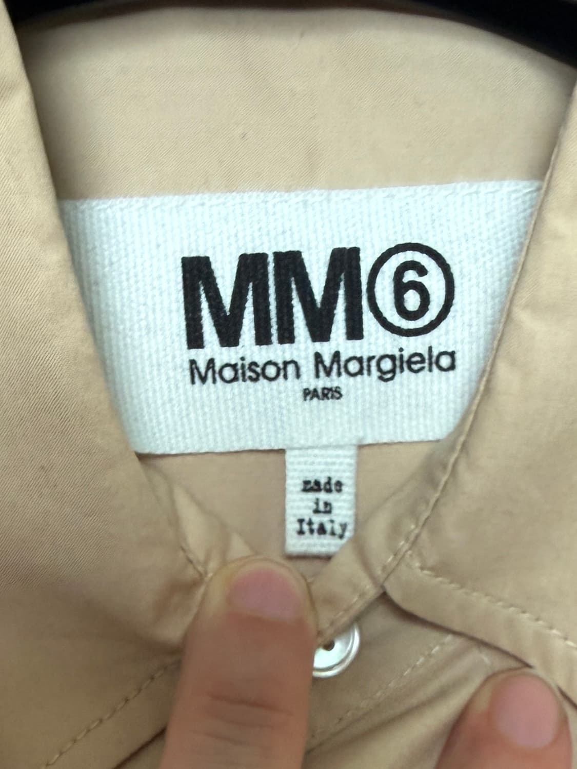 mm6 maison margiela 오버사이즈 셔츠 베이지 상품이미지6