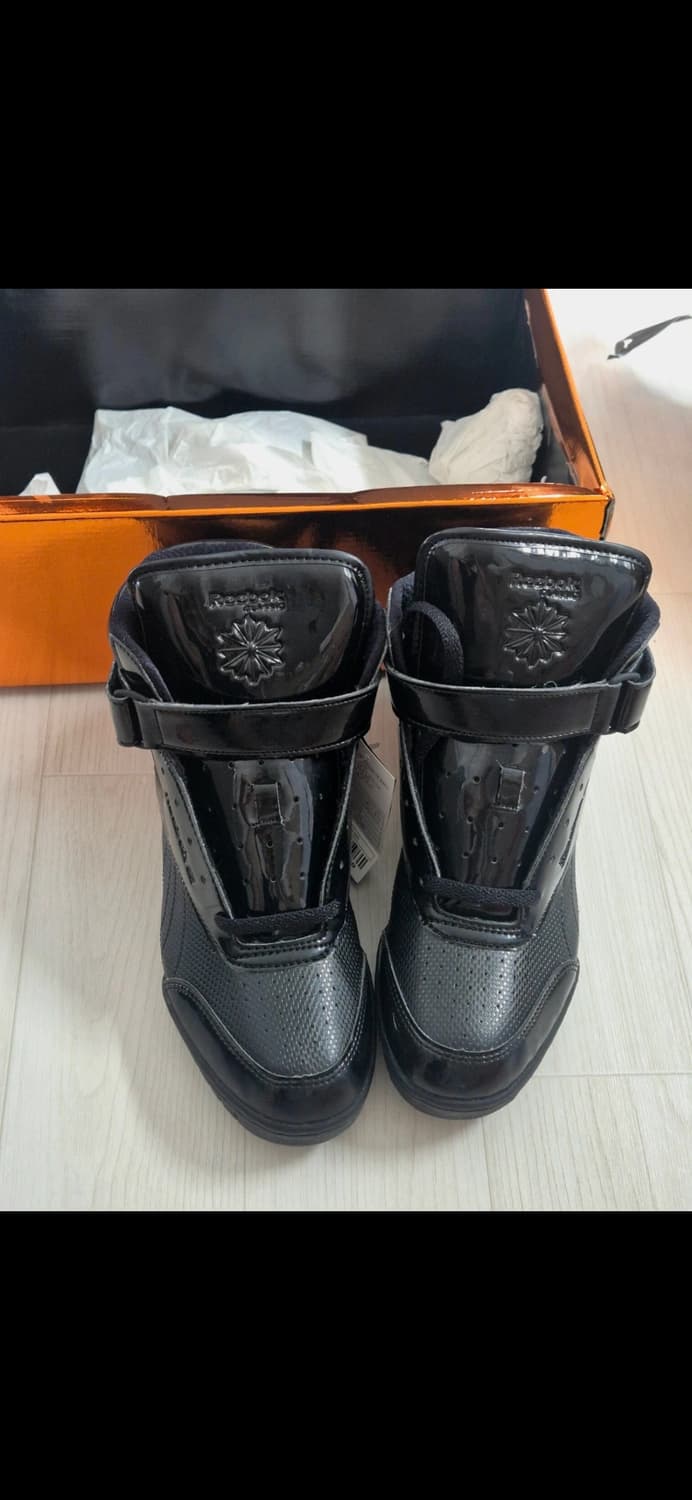 리복 준지 애나멜 하이탑 스니커즈 블랙 260 상품이미지2