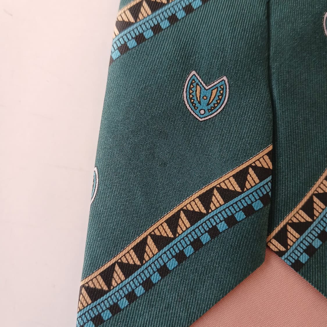 로샤스 실크 그린 패턴 넥타이 8.5cm A+~A등급 A19642 상품이미지9