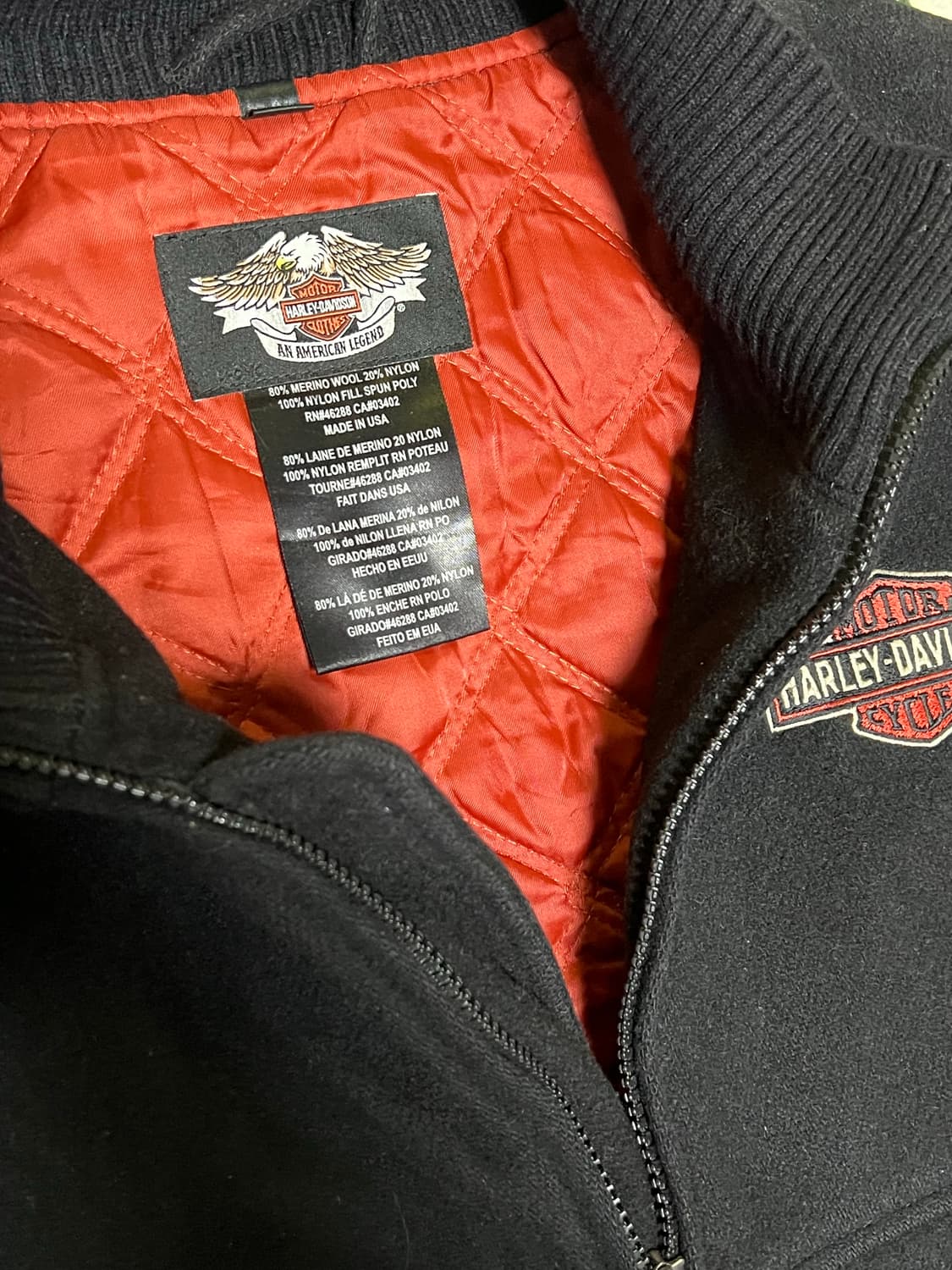 Harley Davidson Bomber Jacket 상품이미지5
