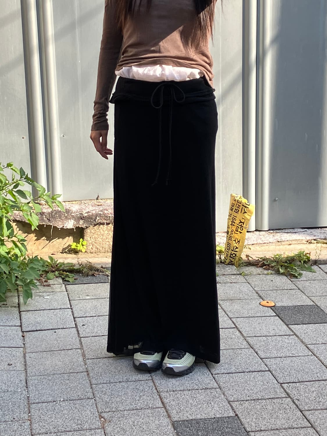 yohji yamamoto noir  울캐시미어 플리츠 스커트 상품이미지2