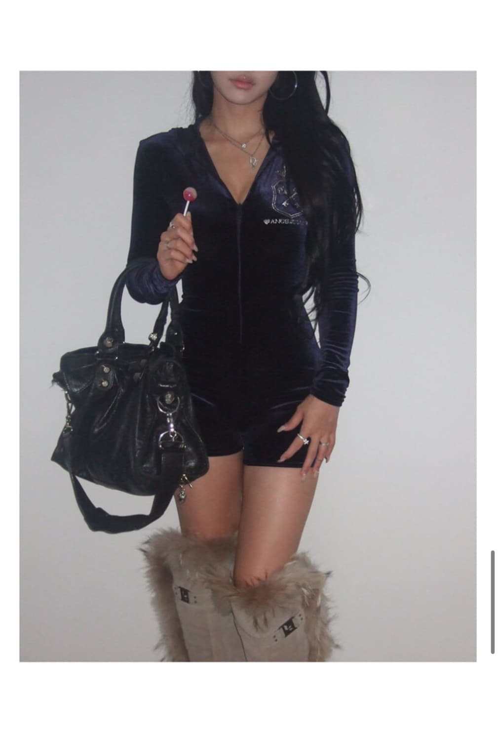 엔젤넘버555 바디수트 네이비 m 상품이미지1