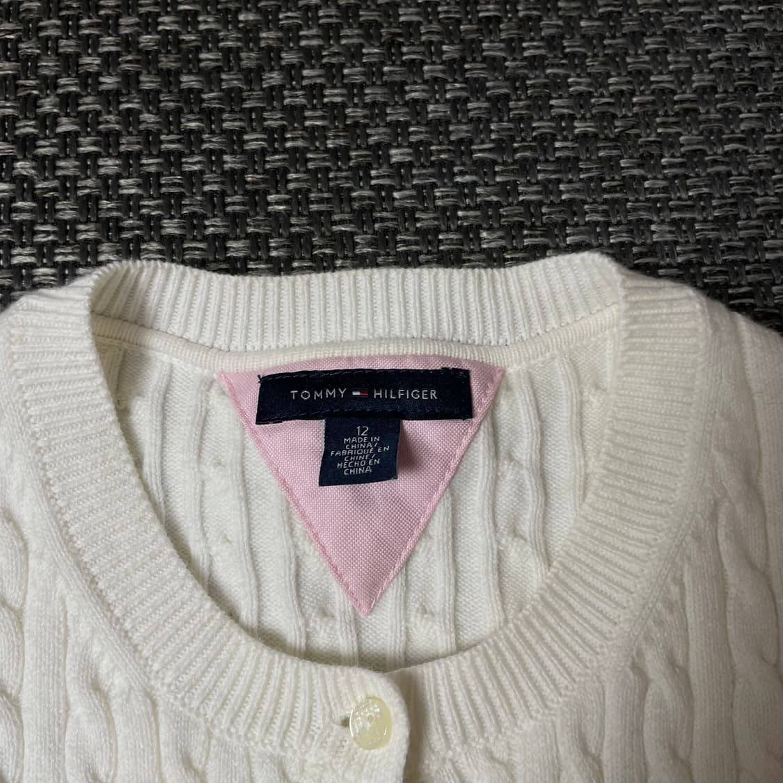타미힐피거 키즈 화이트 케이블 긴팔 가디건 12 상품이미지4