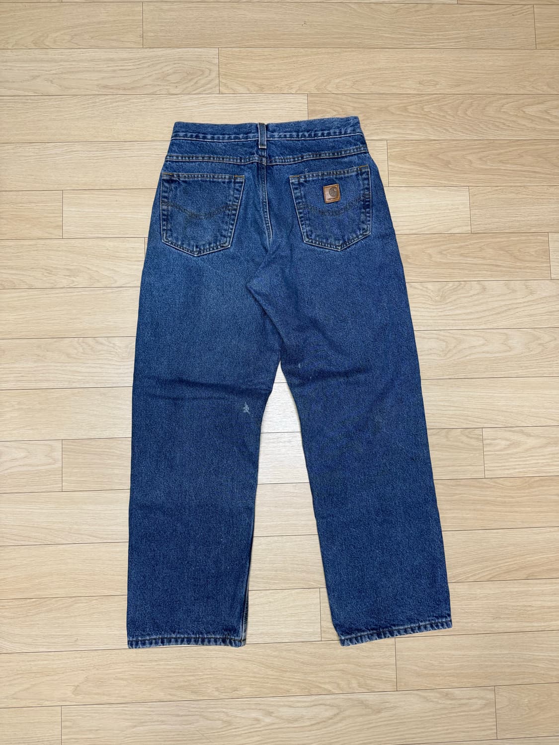 칼하트 USA 체크 라이닝 워크 데님 팬츠 상품이미지8