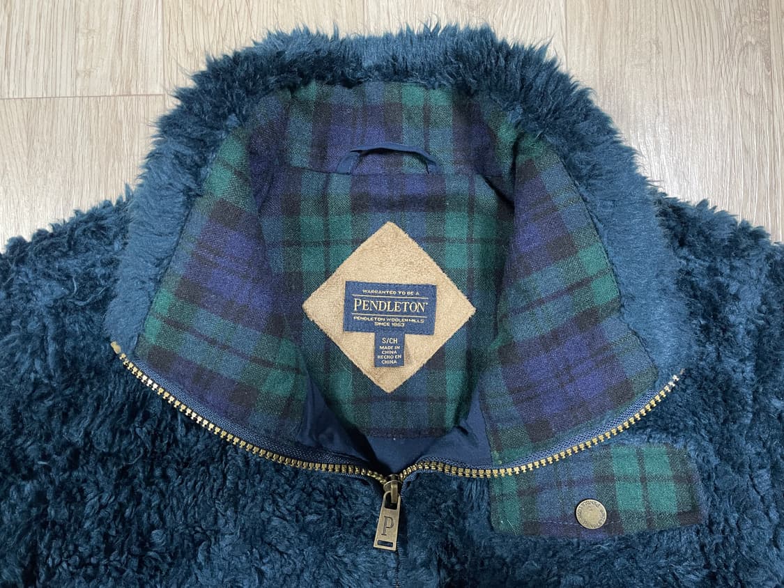 66~77) 펜들턴 여성 벌키후리스 집업자켓(민트급) 상품이미지3