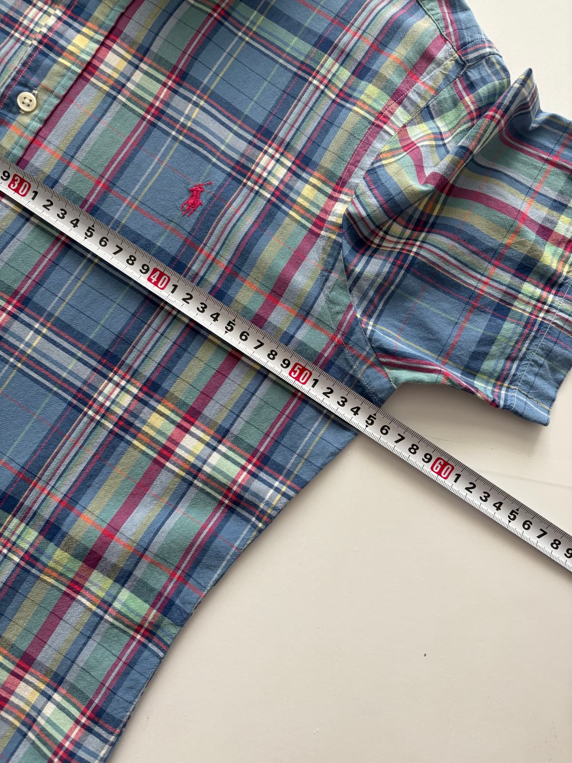 Polo 폴로랄프로렌 포플린 체크 반팔 셔츠 상품이미지6