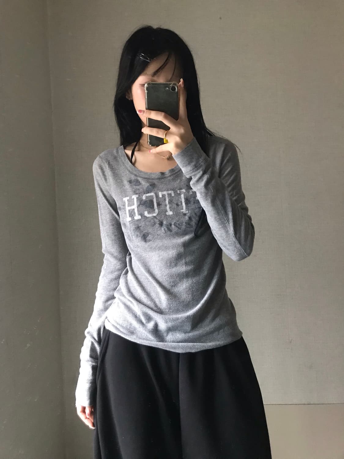 아베크롬비 그레이 슬림핏 롱슬리브 상품이미지4