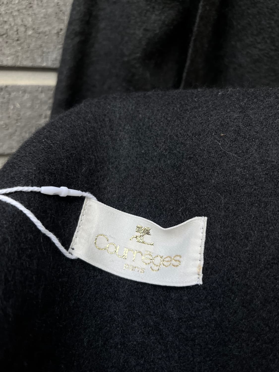 COURREGES 꾸레쥬 머플러 블랙 상품이미지8