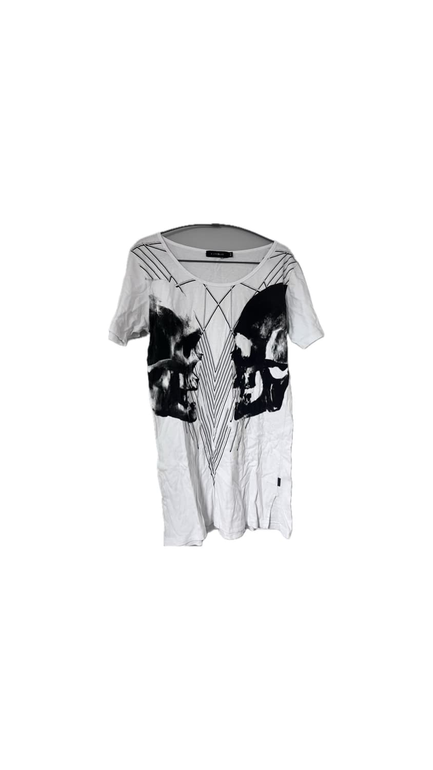 펑크 갸루 고딕 해골 y2k 반팔 고스 그런지 상품이미지1