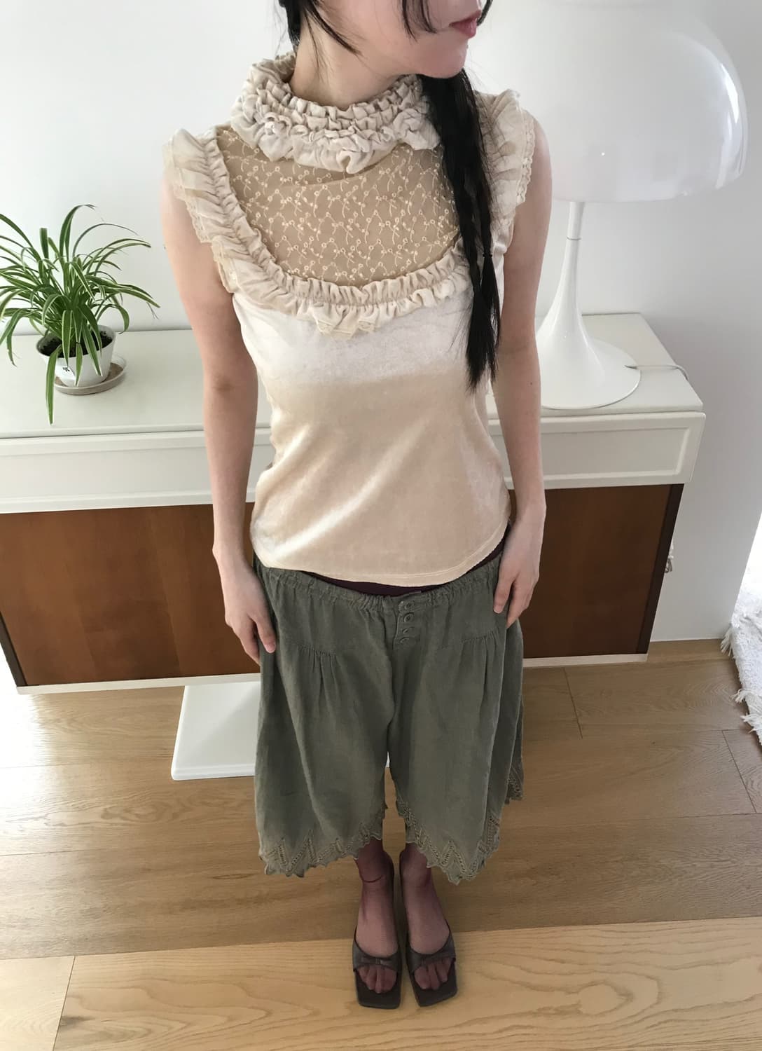 vintage lace button pants 상품이미지6