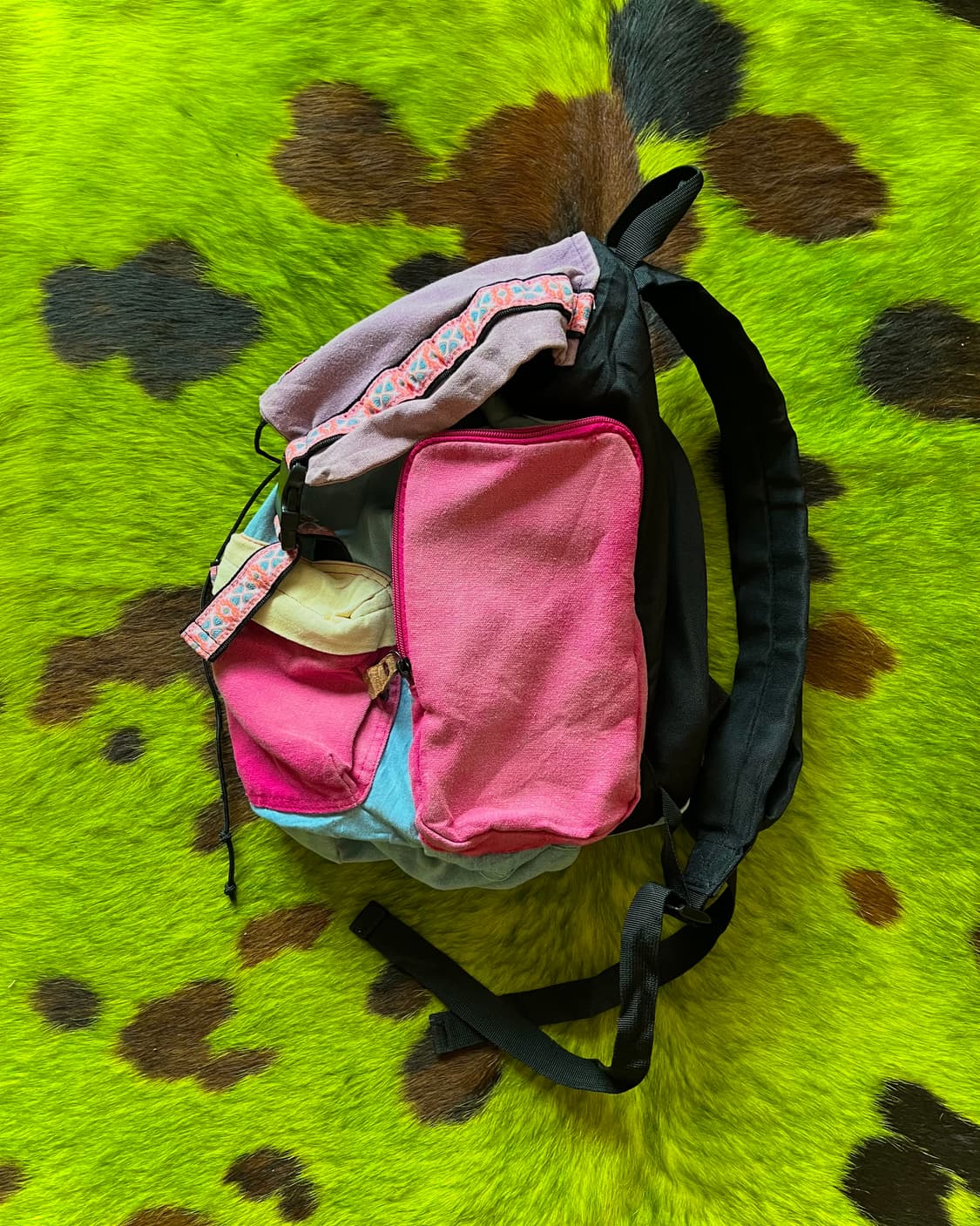 1990s TITICACA Japan Old Ethnic Backpack 상품이미지7