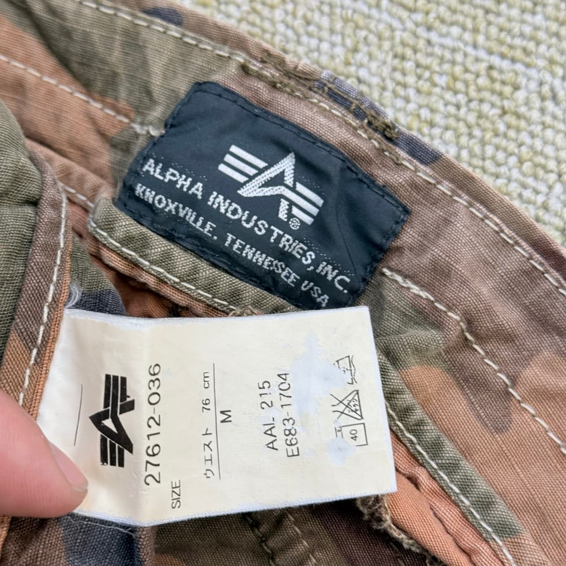 알파인더스트리 usa 카모 밀리터리 카고 팬츠 M 상품이미지2