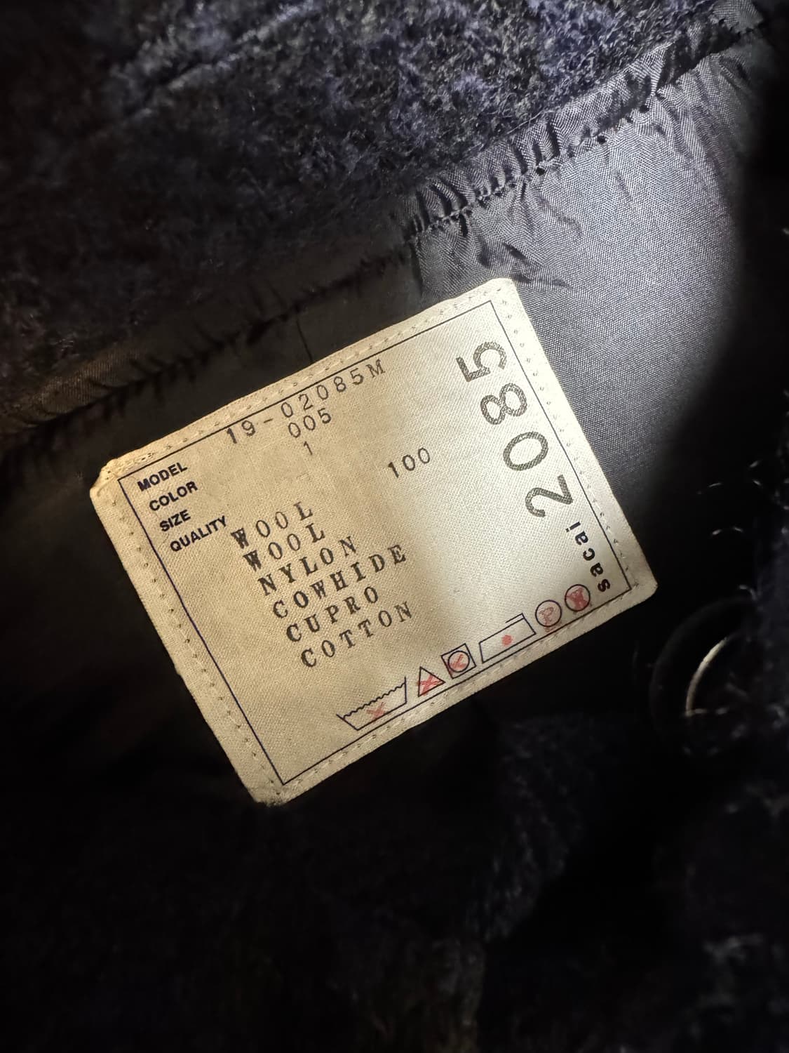 사카이 19FW 런웨이 코트 상품이미지6