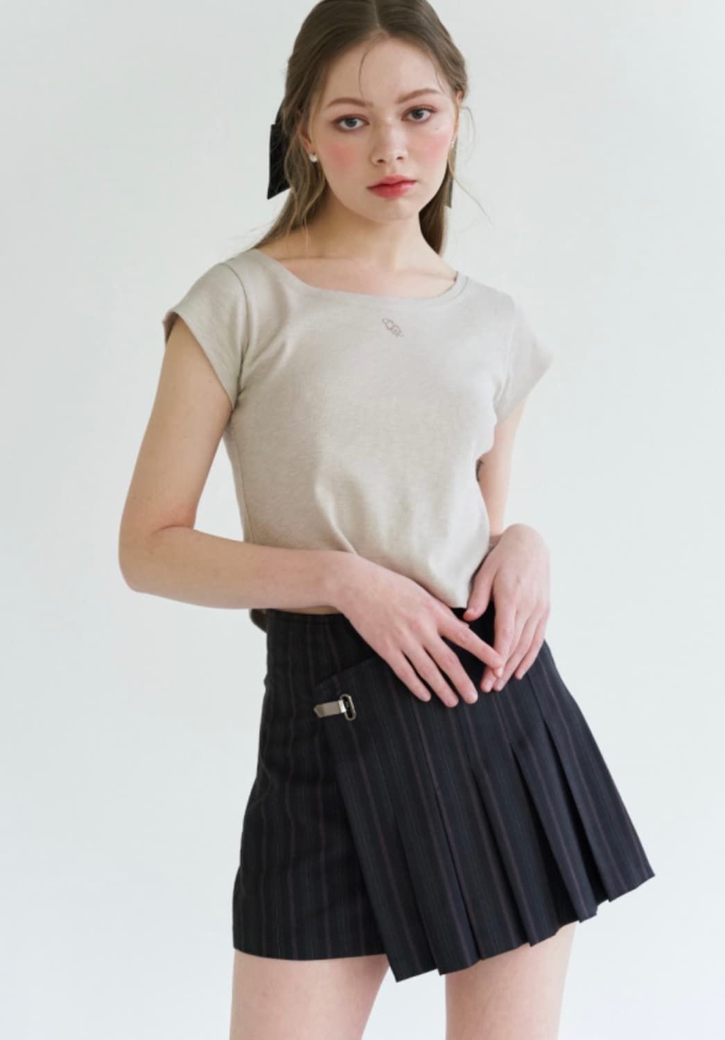 체리퀴리 플리츠 스커트 2사이즈 상품이미지1