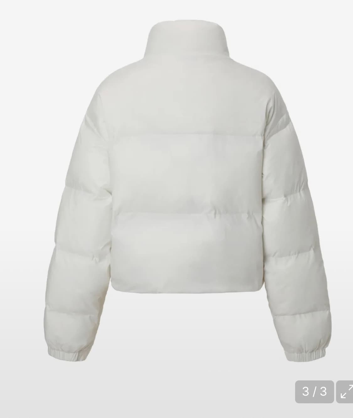 카키포인트 스터드 패딩 자켓 화이트 (새상품) 상품이미지3