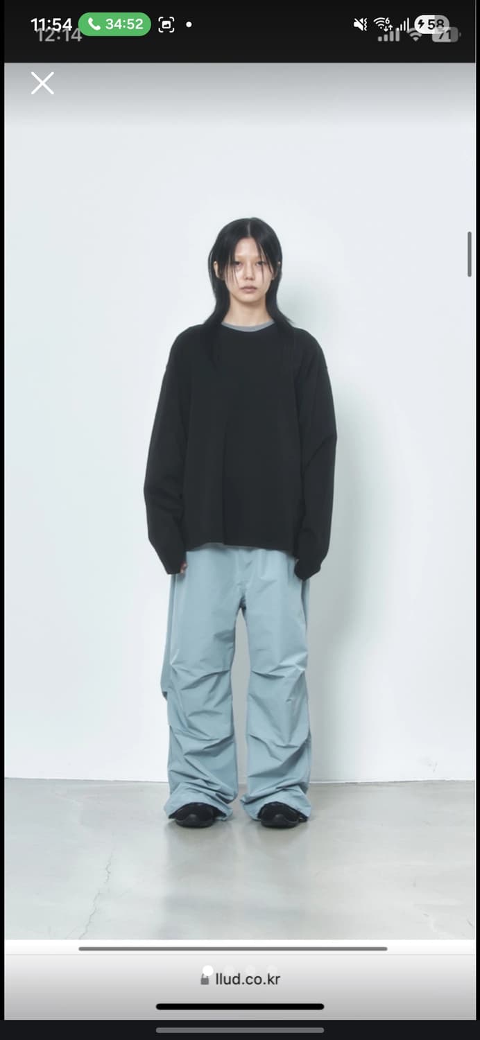 러드 llud 나일론팬츠 m 새상품 상품이미지1