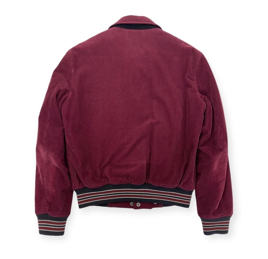 생로랑 바시티자켓 테디자켓 버건디 상품이미지2