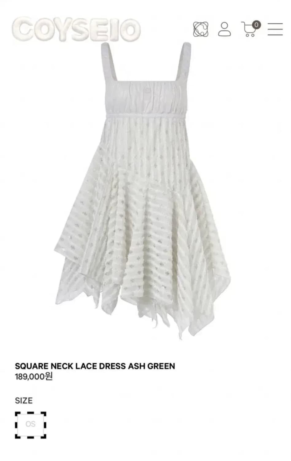코이세이오 스퀘어 넥 드레스 상품이미지1