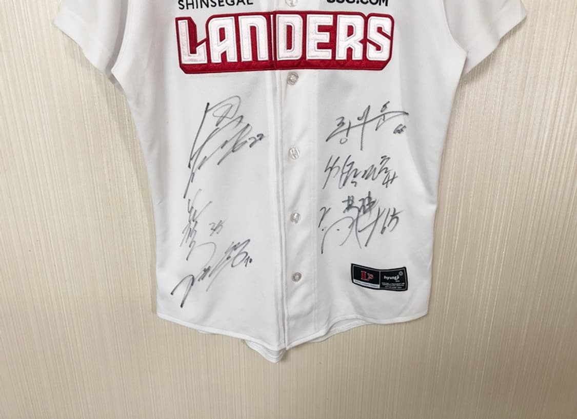 KBO SSG랜더스 홈유니폼/져지 85 #53 최주환(선수단싸인) 상품이미지3